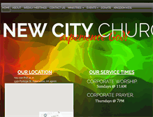 Tablet Screenshot of newcitychurchkalamazoo.org